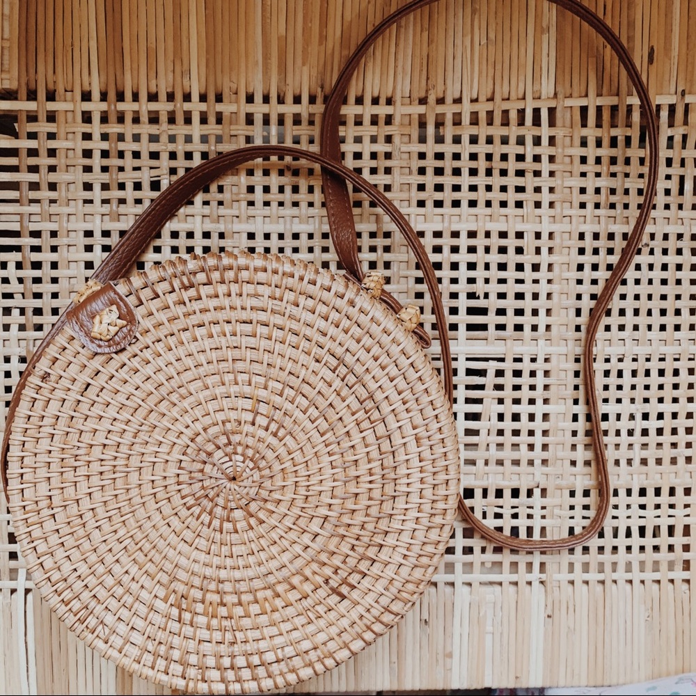 SOLD Rattan purse